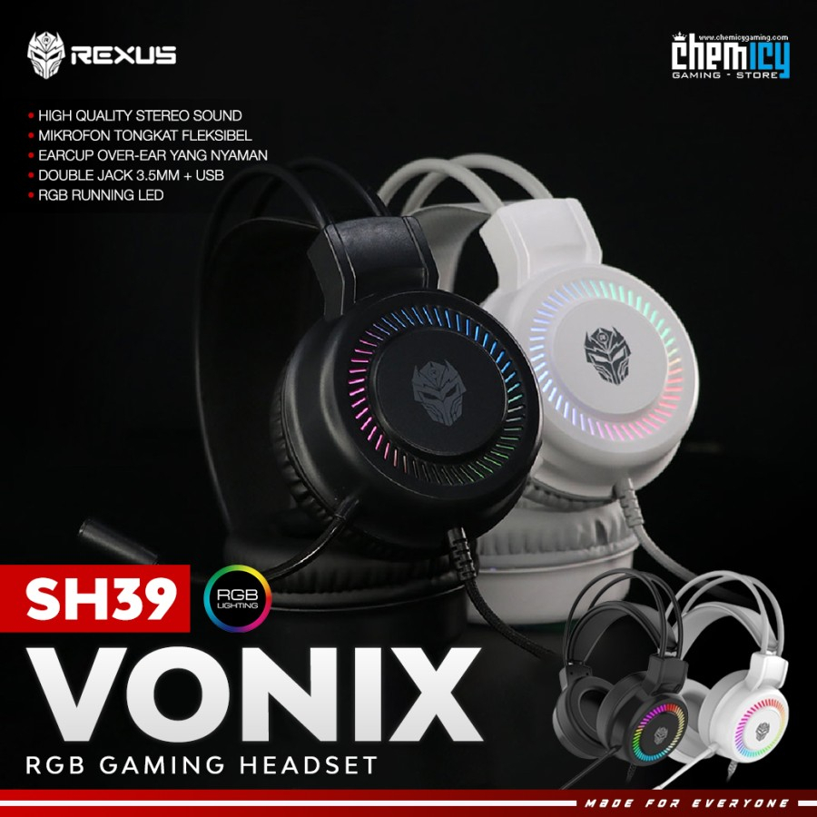 Rexus Vonix SH39 / SH-39 RGB Gaming Headset