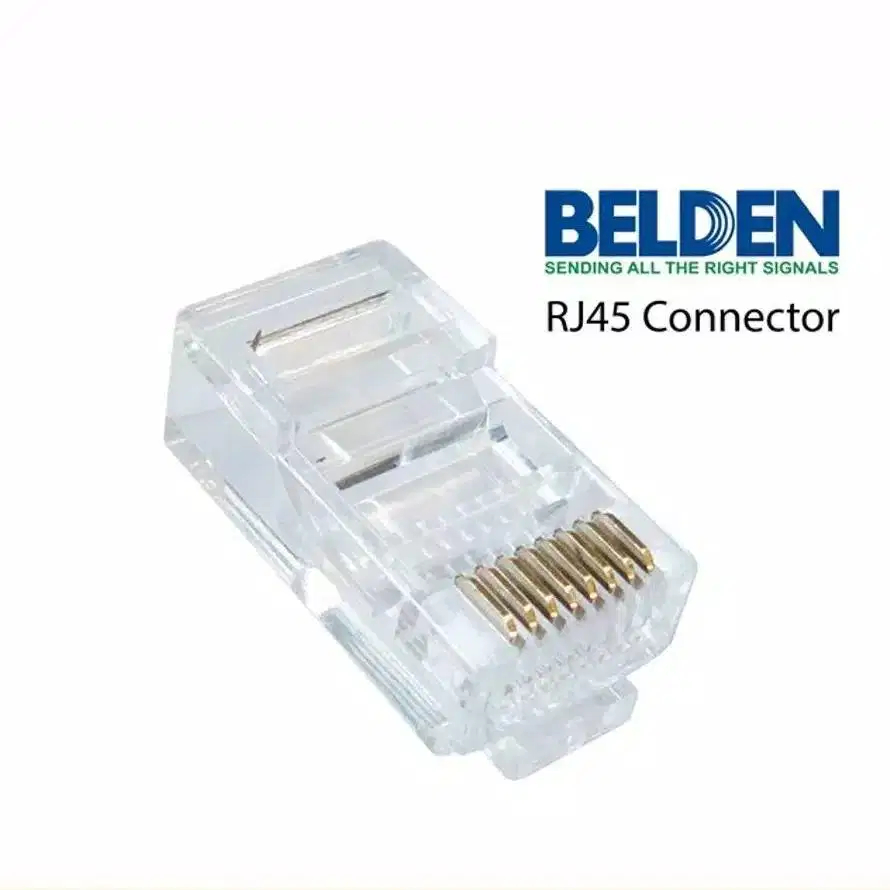 Connector RJ45 Cat 5e BELDEN ORIGINAL (Eceran 1 pcs) Konektor RJ-45 Cat5 Cat 5