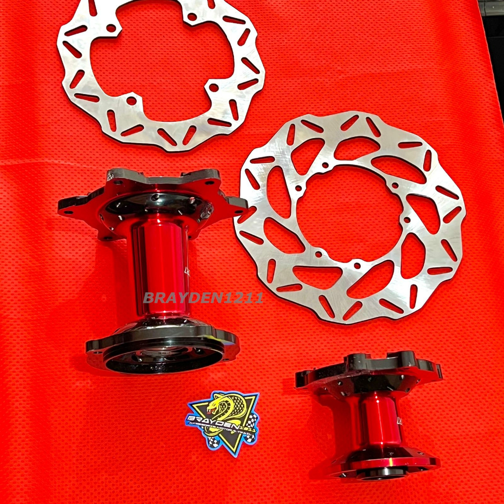 Tromol Set Depan Belakang Cross FREEDAY 2 Tone CRF 150L / TROMOL SET SUPERMOTO CRF / TROMOL CRF