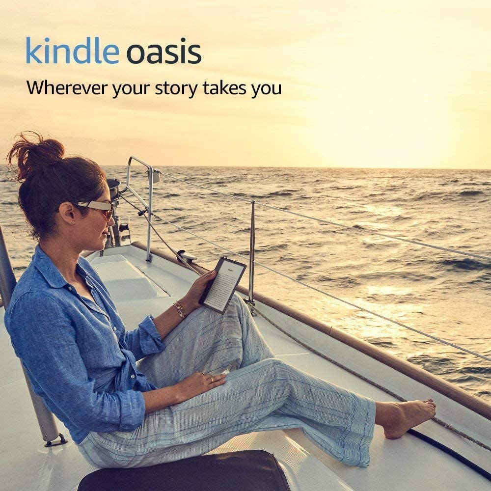 Kindle Oasis 32GB - Reader E-Book dengan Layar Sentuh dan Cahaya Depan