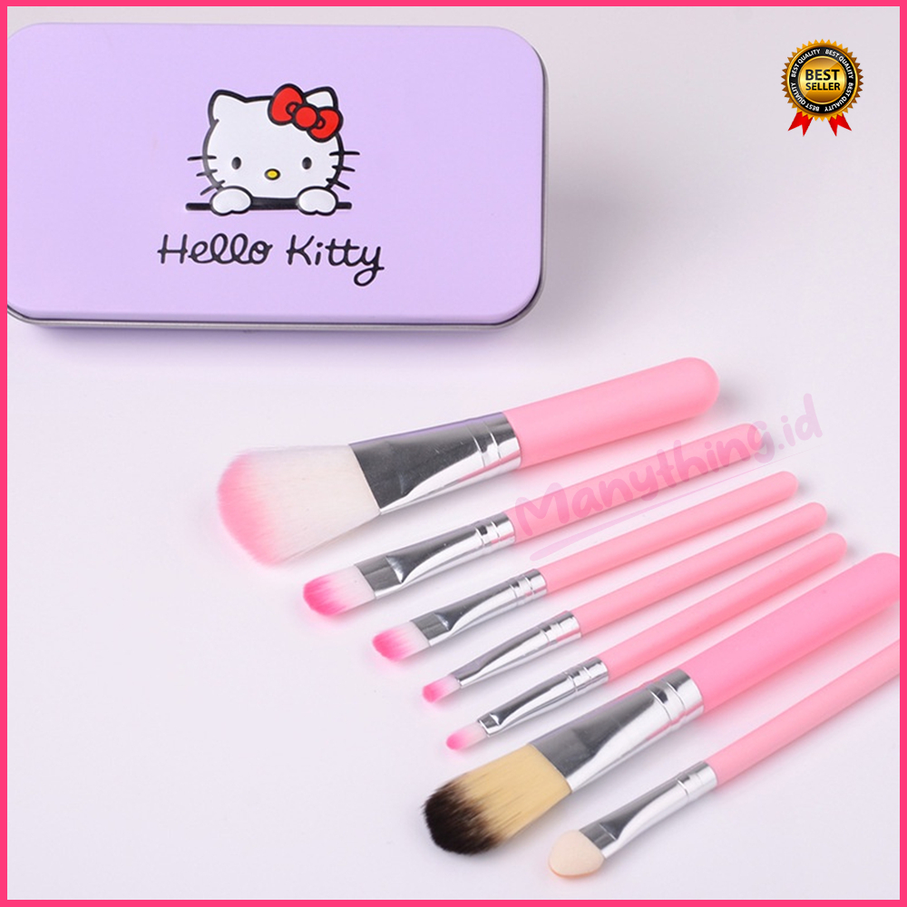 Kuas Make Up 7 in 1 Hello Kitty / Make Up Tools / Make Up Brush Termurah