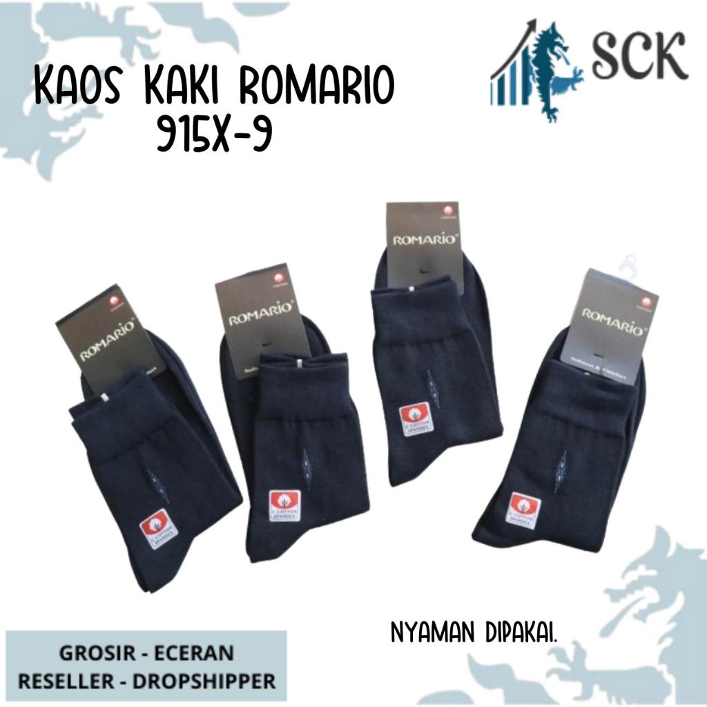 Kaos Kaki Pria ROMARIO 915X-9 Polos / Kaus Kaki Casual