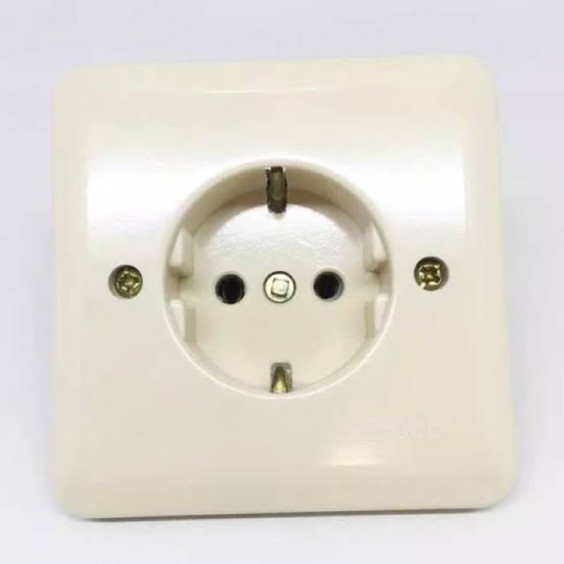 IB STOP KONTAK ARDE BROCO 5511U NEW GEE TANAM TEMBOK SOCKET OUTLET / BROCO STOP KONTAK ARDE 5511U