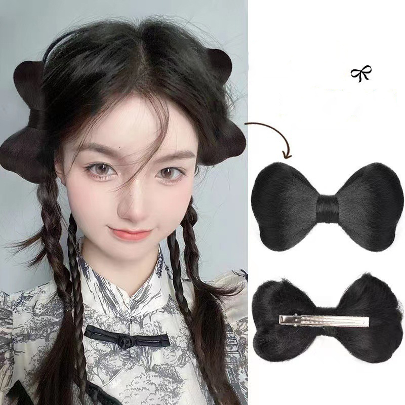 AC093 Jepit Rambut WIG Palsu Berupa Pita Sintetis Premium Extention Model Korea