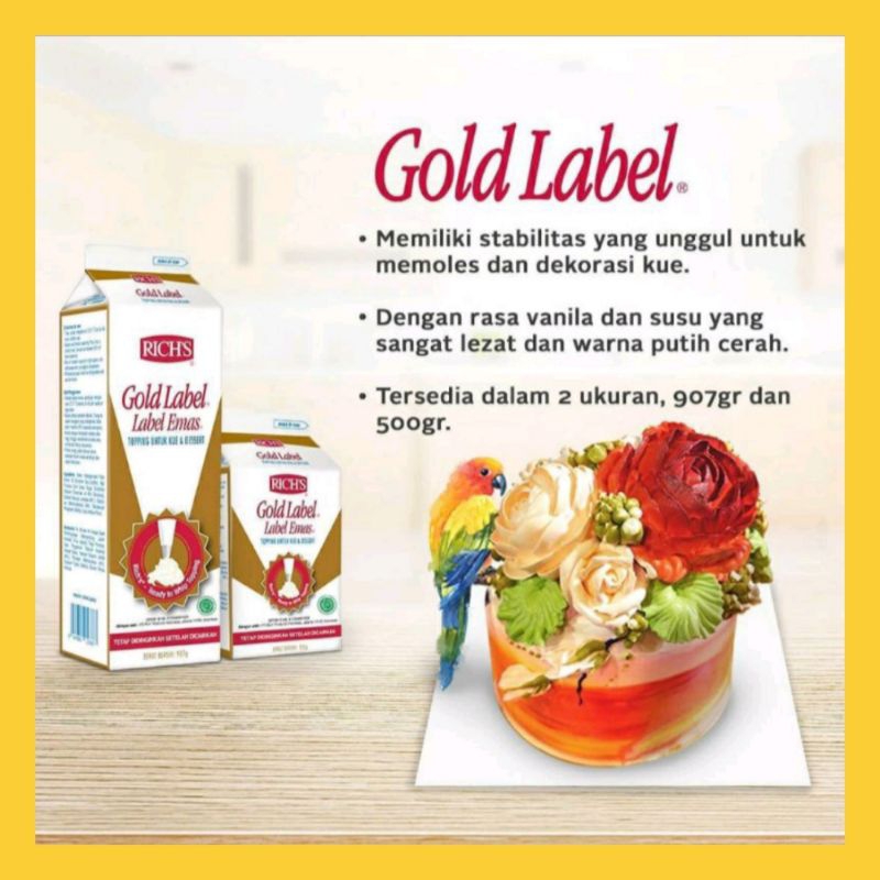 

RICHS GOLD LABEL 907 gr / WHIPPING CREAM ( Gosend Bandung )