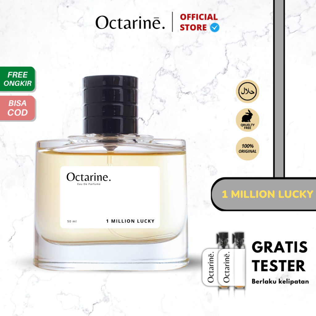 Octarine - Parfum Pria Tahan Lama Aroma Maskulin Elegan Mahal Inspired By 1 MILLION LUCKY | Parfume Farfum Perfume Minyak Wangi Cowok Cewek Murah Original