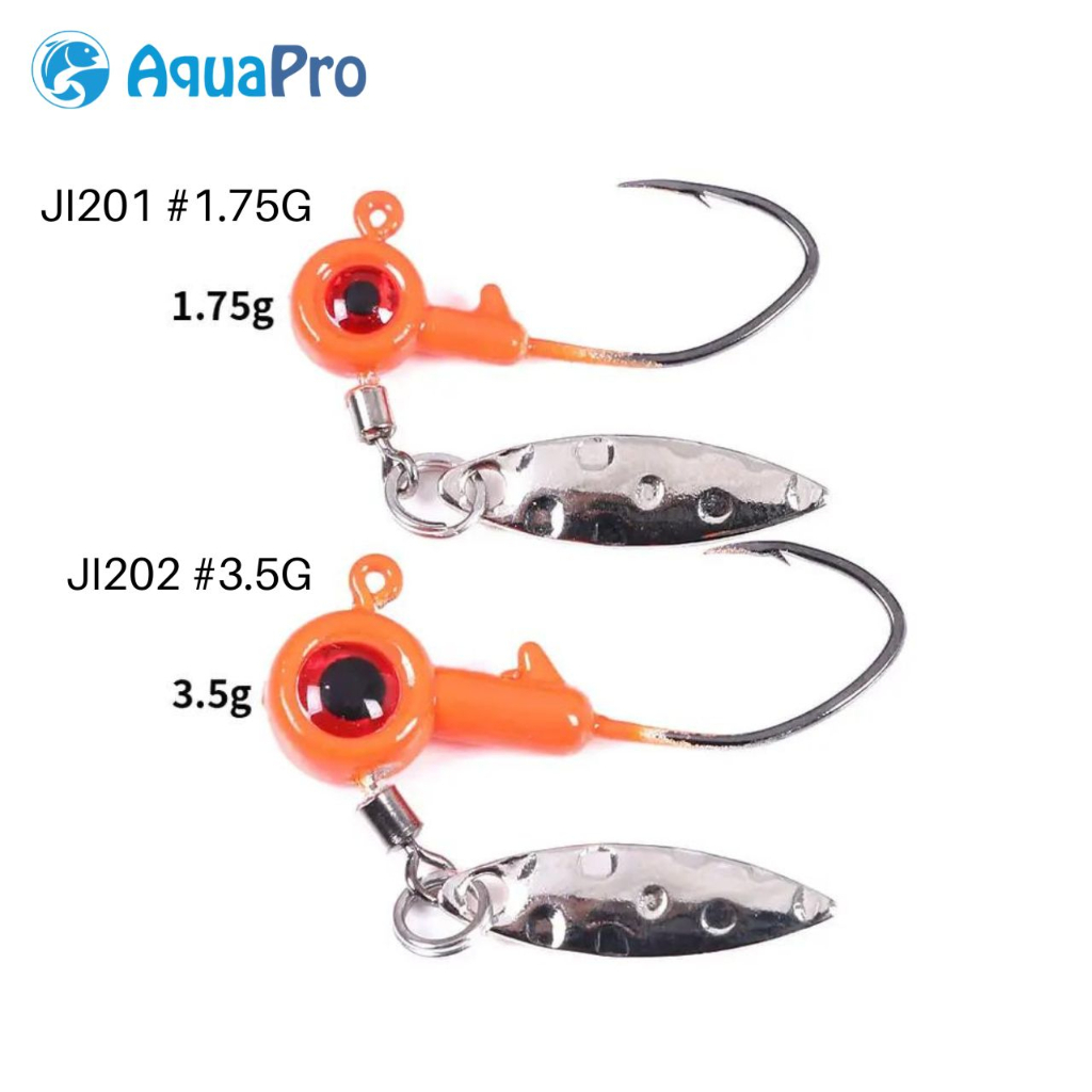 Umpan Jigging 5 Buah Kepala Jig Lambat Kait Pancing 1.75G 3.5G Terkena Timbal Jig Kepala Kait Berduri Umpan Jigging Kait Memancing