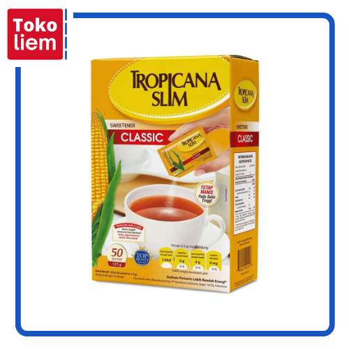 

TROPICANA SLIM Pemanis Rendah Kalori Classic 50 x 2,5 g