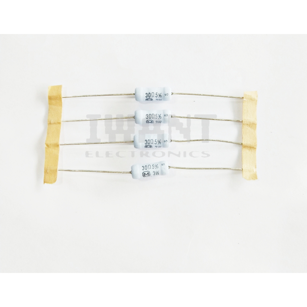RESISTOR 3 WATT 30 OHM RESISTOR 30 OHM 3 WATT R 3 WATT 30 OHM 5%