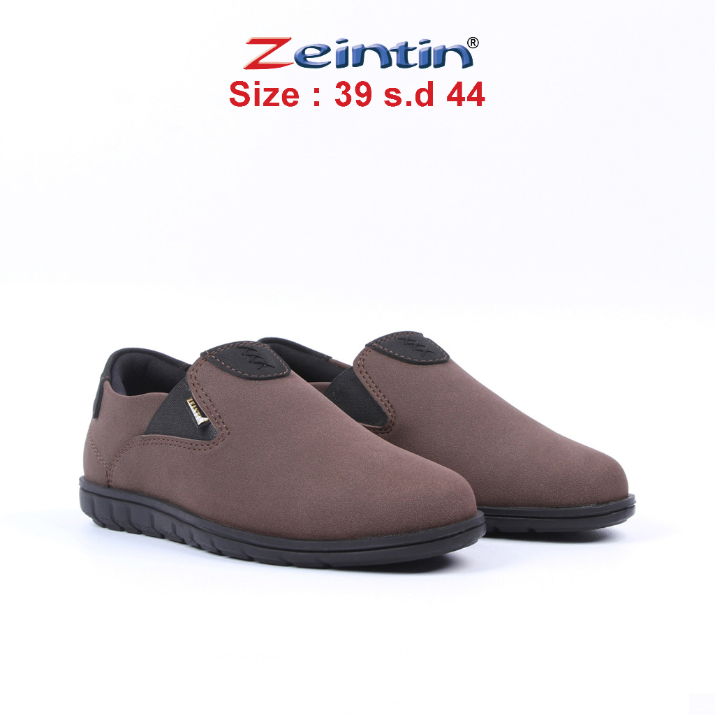 Zeintin - Sepatu Slip On Pria Sepatu Kets Pria Casual  Sepatu Sneakers Sintetis Slip On  Original Zeintin BJ