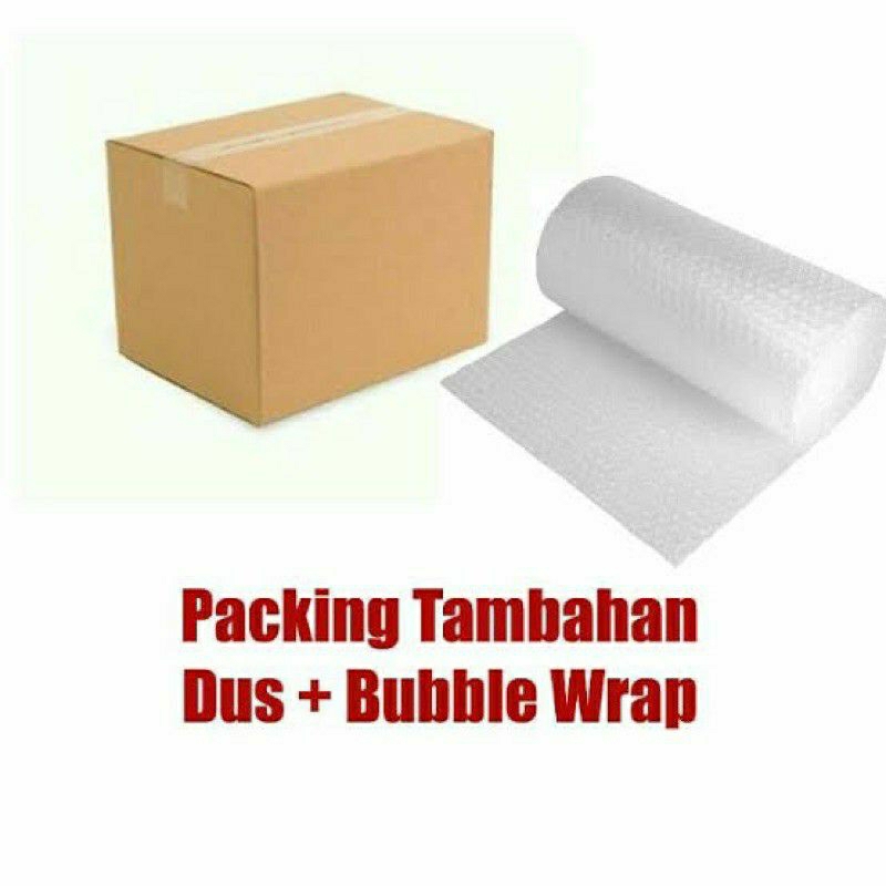 

Packingan Tambahan DUS + Bubble Wrap