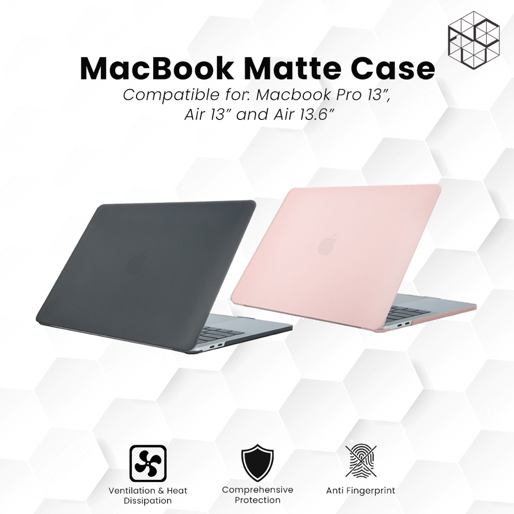 Macbook Matte Hard Case Pro 13&quot; Air 13&quot; Air 13.6&quot; M1 M2 A1706 A2338 A1932 A2337 A2681