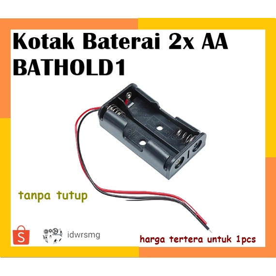 Kotak Baterai 2x AA BATHOLD1 2xaa holder baterai 2 X AA Tempat Baterai