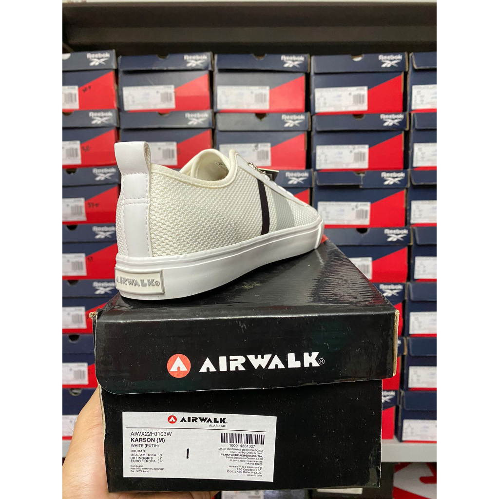 Airwalk Karson White Men's Shoes Original Sneakers Pria