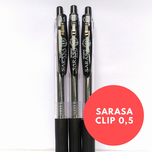 

Pulpen Zebra Sarasa Clip 0,5 Hitam / Gel Pen Sarasa JJ15