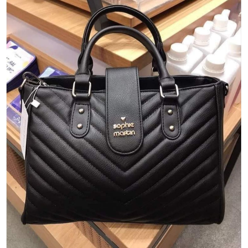 Tas sophie martin qisya / tas besar hitam / tas kerja wanita