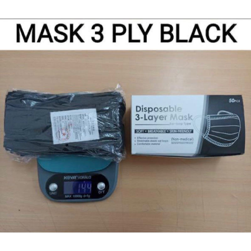 masker earloop FACEMASK PRO 3ply 50pc