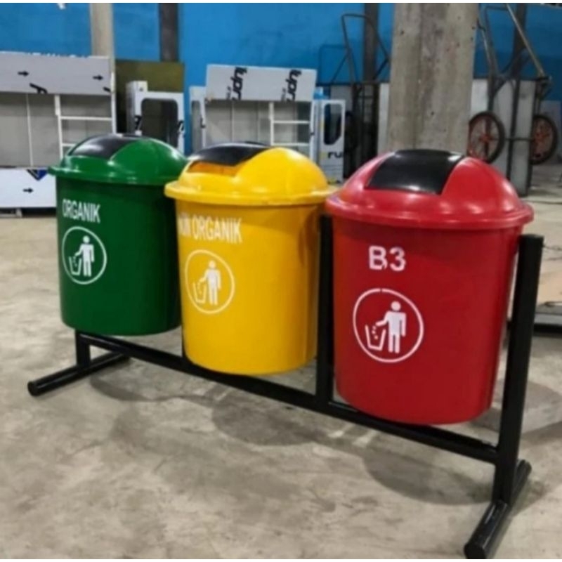tempat sampah pilah fiberglass
