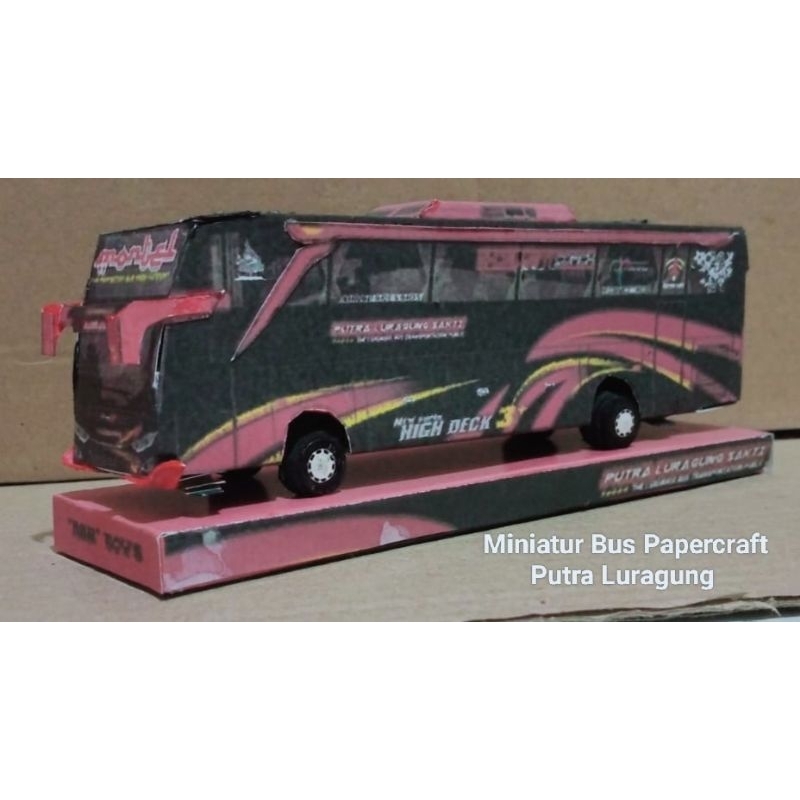 Miniatur Bus Putra Luragung