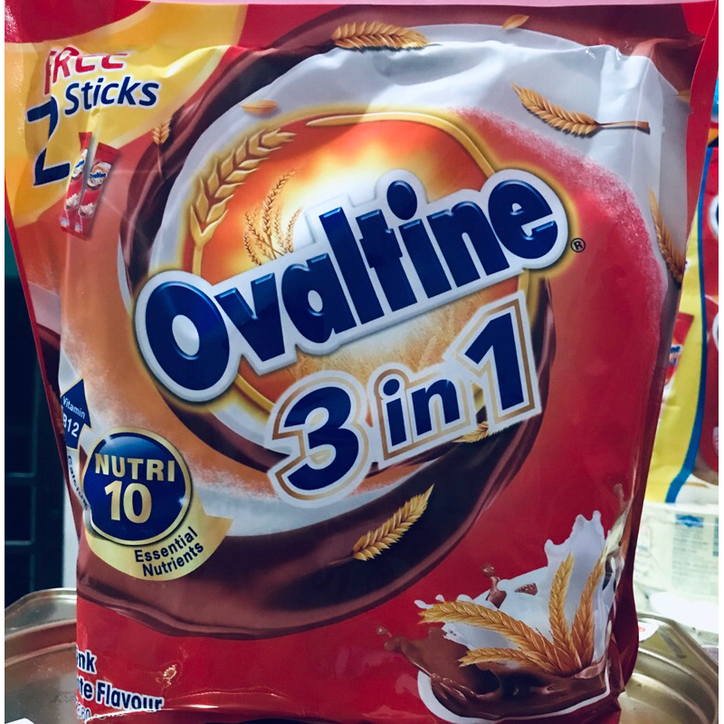 Ovaltine 3 in 1 isi 20  sticks (free 2 sticks)