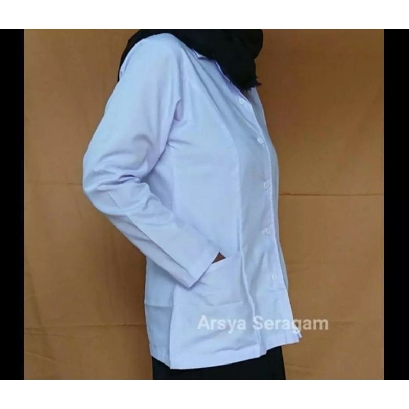 PRELOVED Seragam Putih Wanita Lengan panjang PDH Perawat Bidan ASN