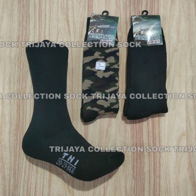 6 Pasang Kaos Kaki TNI Polri Bahan Tebal