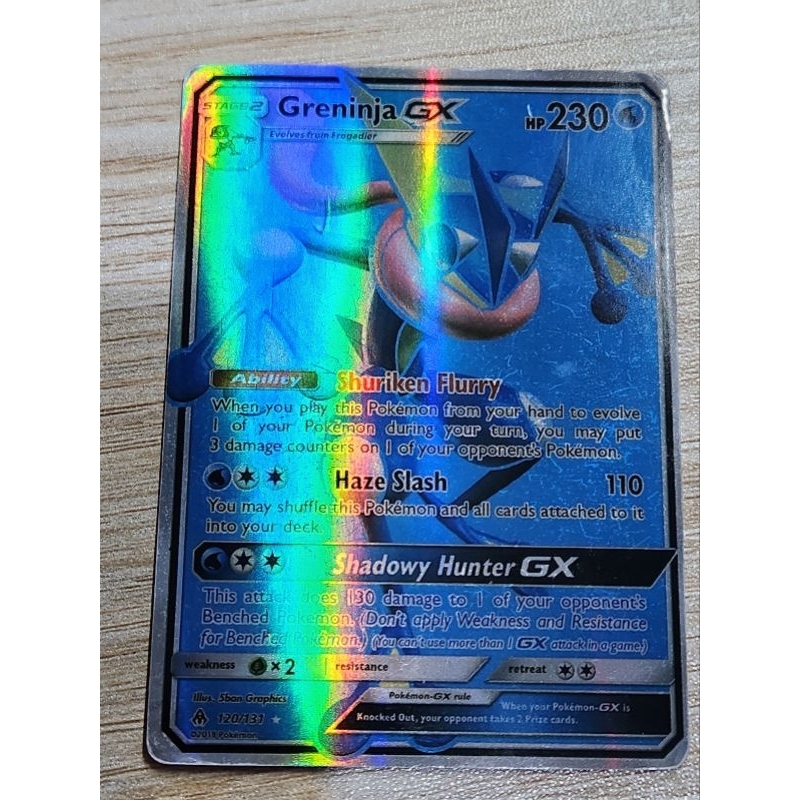 GRENINJA GX FULL ART kartu Pokemon Card Original