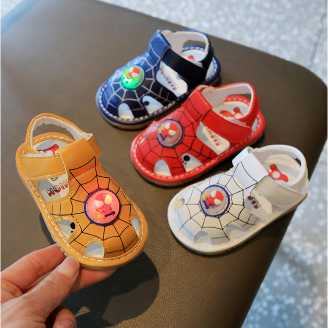 babyfit sepatu bunyi citcit lampu LED sendal gunung anak bayi first walker shoes import ty-0502