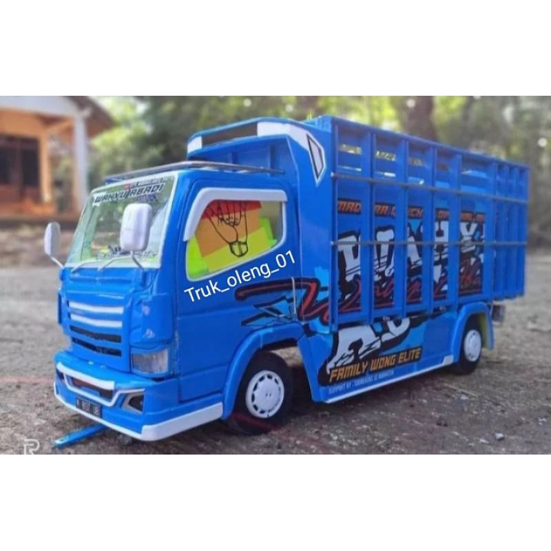 miniatur truk oleng kayu full variasi mobil oleng truk murah