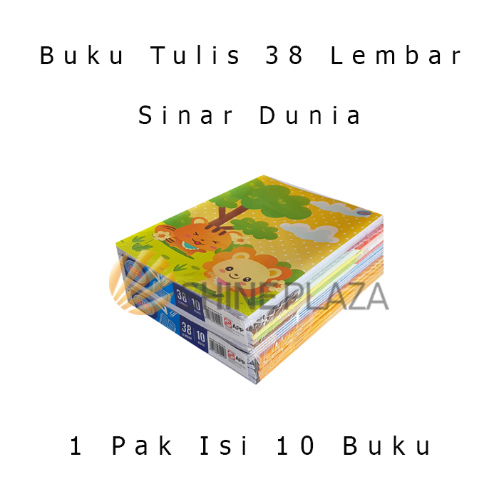 

[PACK] Buku Tulis SIDU 38 Lembar 1 Pak Isi 10 Buku Sinar Dunia