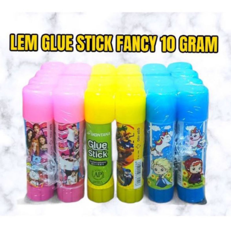 

GLUE STICK FANCY LEM KERTAS BATANG / GLUE STIK 10gram KARAKTER MOTIF KARTUN