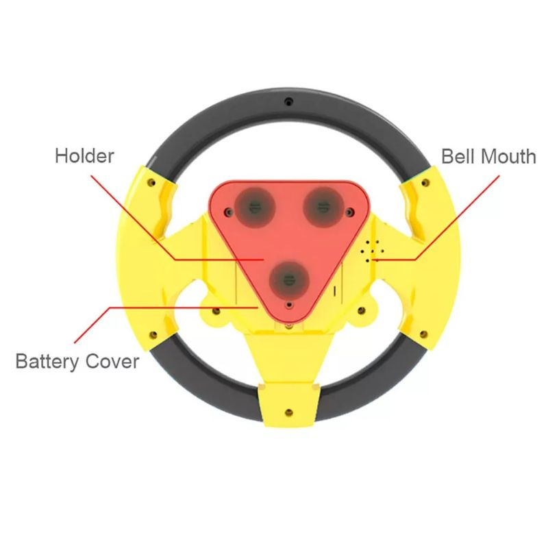 Mainan Mobil Setir Anak Laki Laki Perempuan Stir String Wheel Car Vehicle - steering wheel