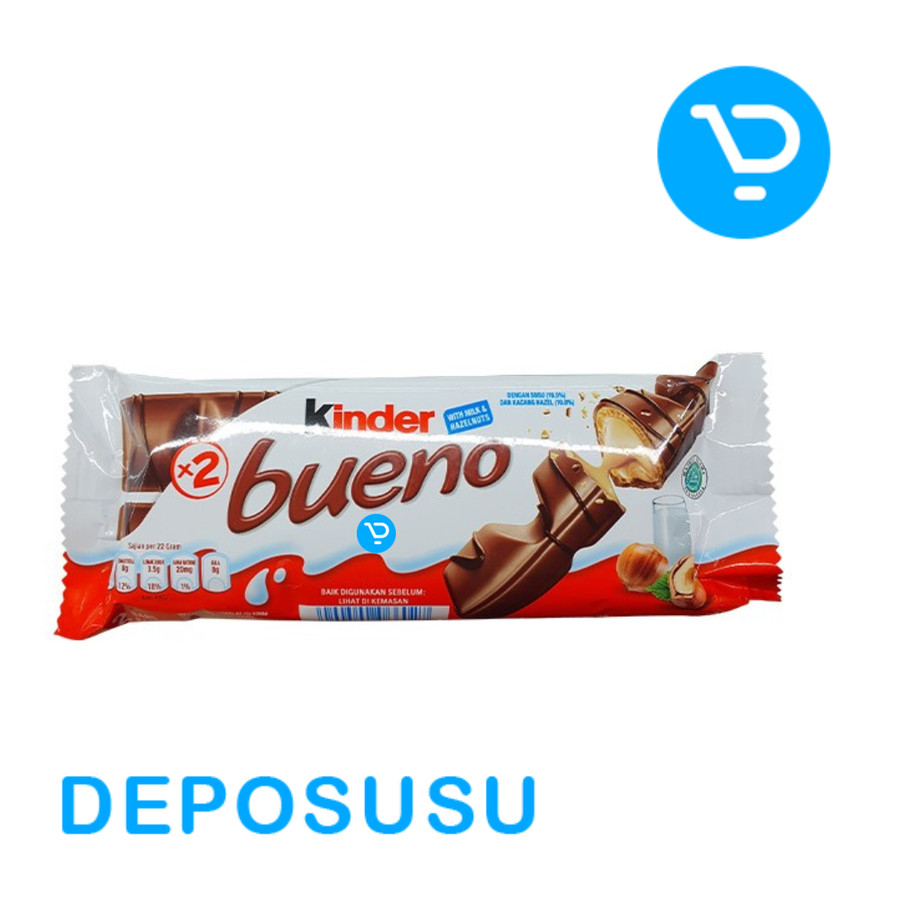 

Coklat KINDER BUENO Chocolate with Milk and Hazelnuts 43 gr