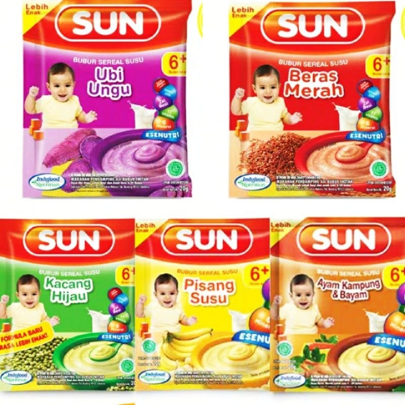 Sun Bubur Bayi 1 Renceng 8 pcs