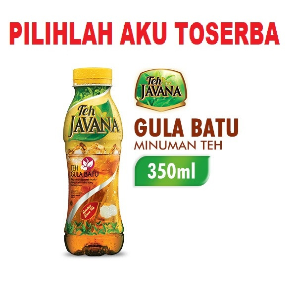 JAVANA Minuman Teh GULA BATU 350 ml - ( 1 pack isi 12 btl )