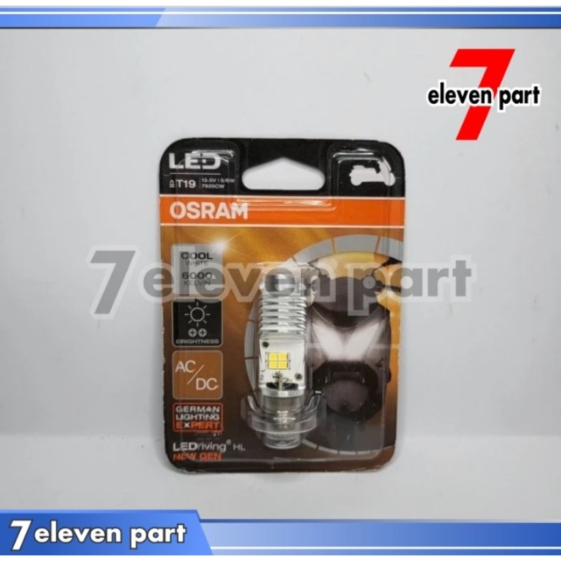 BOHLAM BOLAM LAMPU DEPAN MOTOR LED OSRAM T19 BEAT FI MIO SUPRA VARIO JUPITER PUTIH KUNING ORIGINAL O