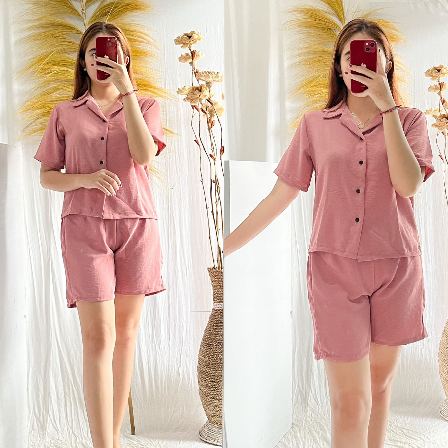ONE SET SERRA / SETELAN WANITA BAHAN AIRFLOW BEST SELLER