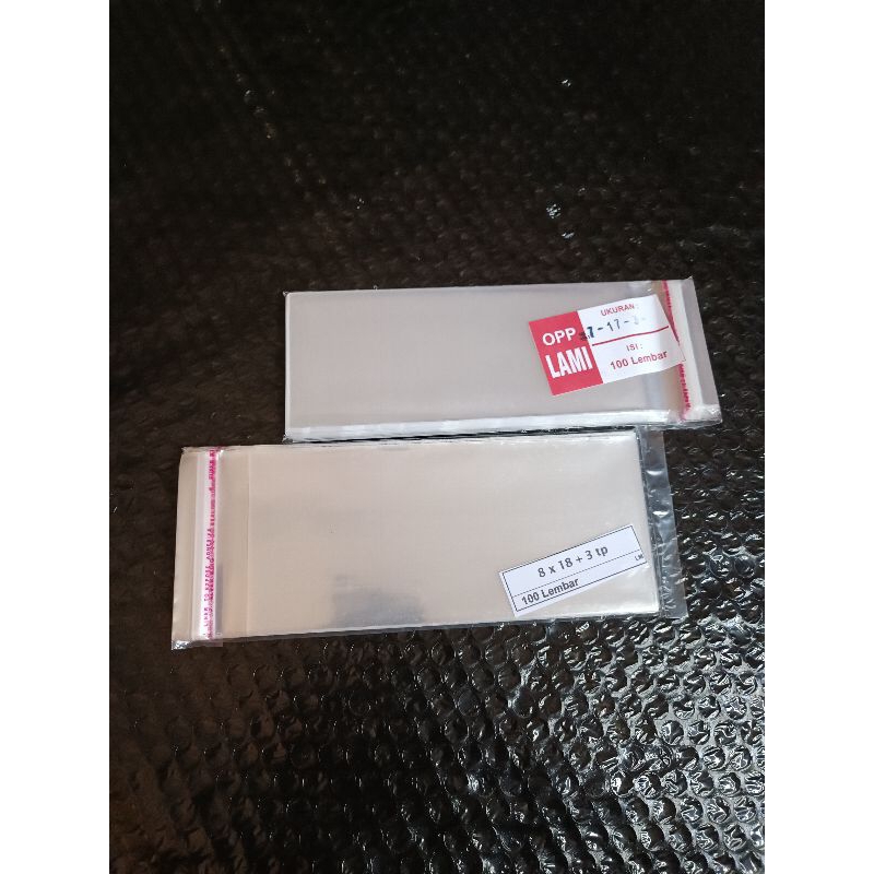 Plastik OPP Lem Bahan Tebal 7x17 8x18 OPP Lem Plastik Sendok Garpu
