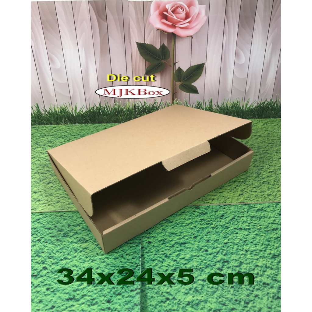 

Kardus Karton Uk, 34x24x5 cm...Die Cut U/ packing - aksesoris - dll