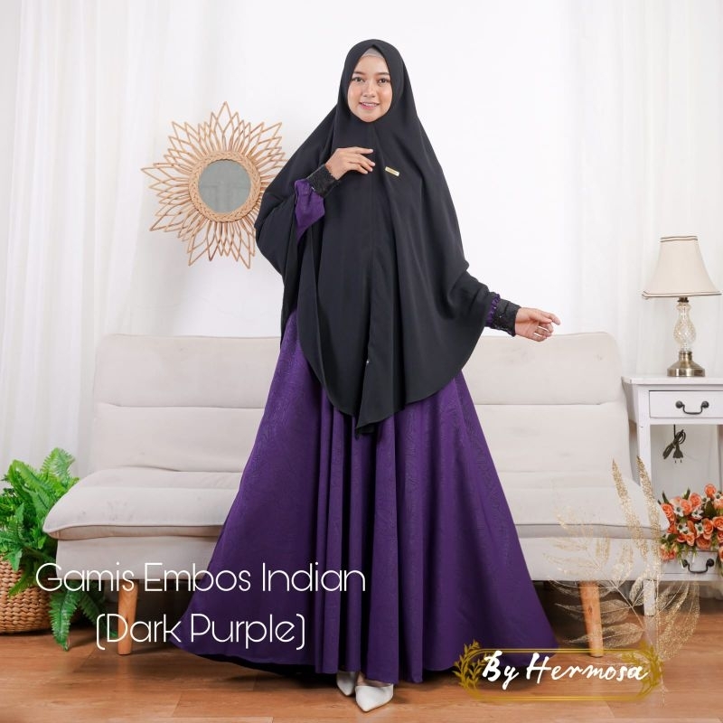 gamis hermosa original gamis embos Indian hermosa