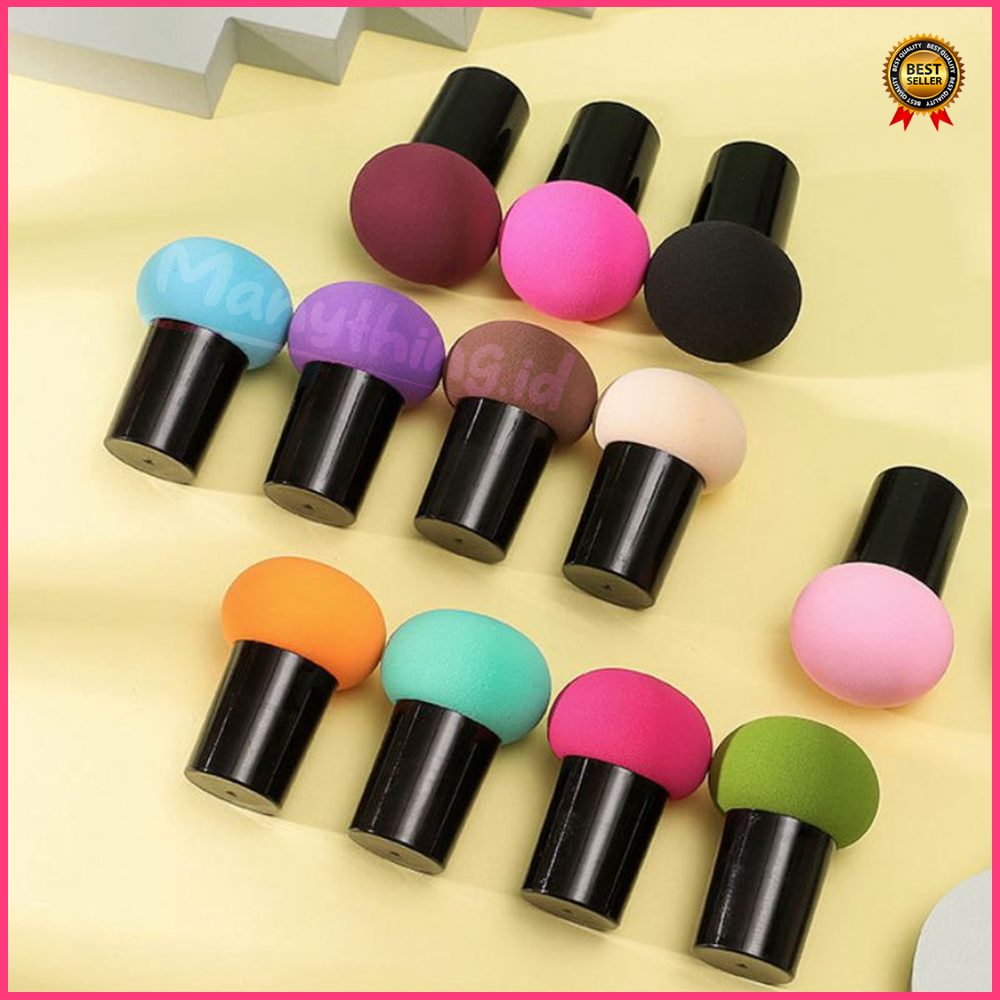 SPONGE BENTUK JAMUR SPONGE BEAUTY GAGANG SPON MUSHROOM BLEND SPONGE BEAUTY BLENDER
