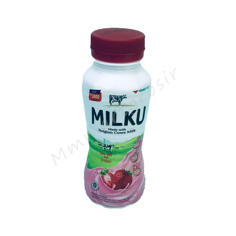 Milku / Susu UHT rasa Stroberi / 200ml