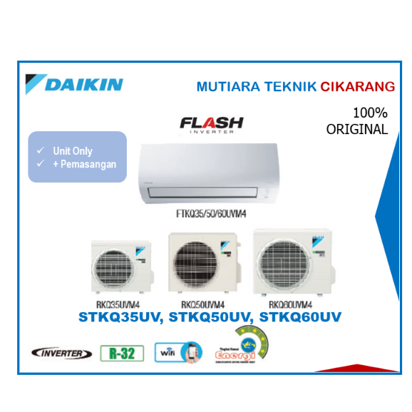 AC DAIKIN STKQ60UV 2.5 PK R32 INVERTER