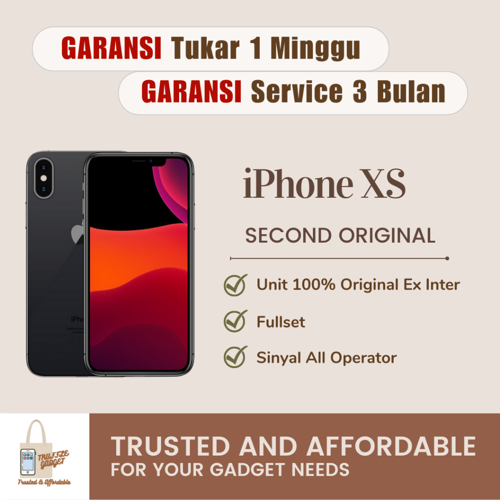 iPhone XS Second Seken Bekas Original Fullset 64GB 256GB 512GB