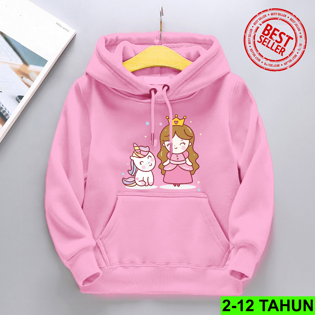 Hoodie Anak Perempuan Laki Laki / Hodie Anak Usia 2 3 4 5 6 7 8 9 10 11 12 Tahun / Jaket Anak Perempuan UNIICORN