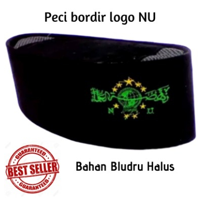 Peci Anak NU bordir nama kopian anak NU bordir nama Peci Hitam