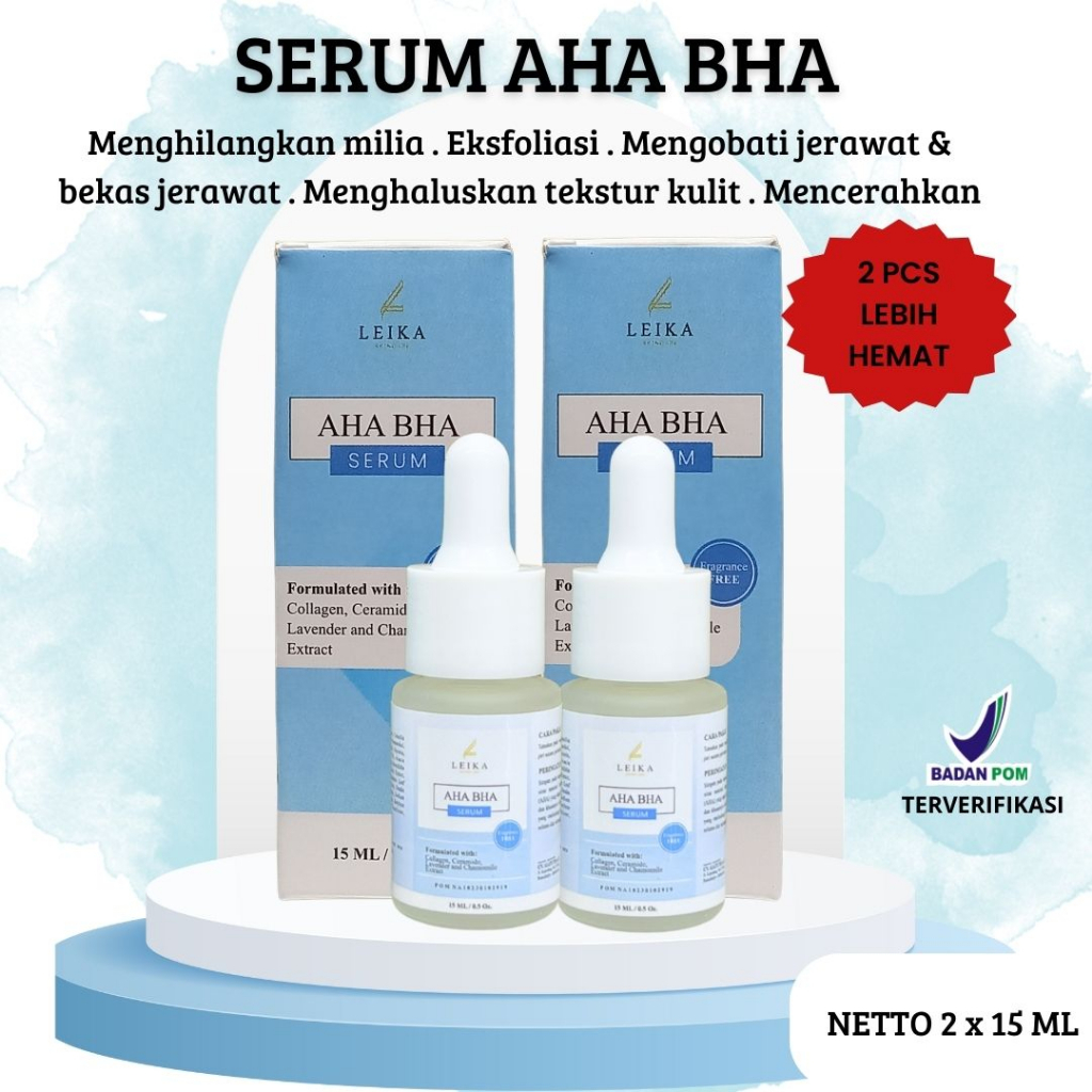 (BELI 2 PCS LEBIH HEMAT) SERUM AHA BHA Penghilang Milia Paling Ampuh Serum Milia Penghilang Milia Ob