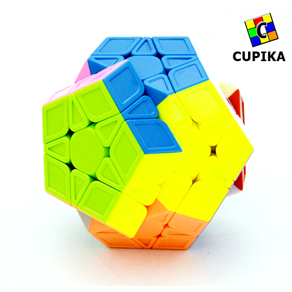 Rubik Qiyi Megaminx Stickerless sculpture Speed 3x3 Qiheng