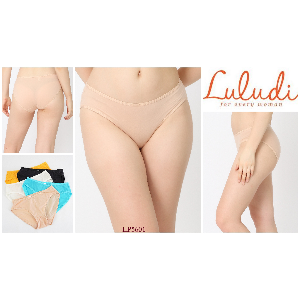 Celana Dalam Wanita LULUDI Mini Motif Polos Bahan Katun LP5601