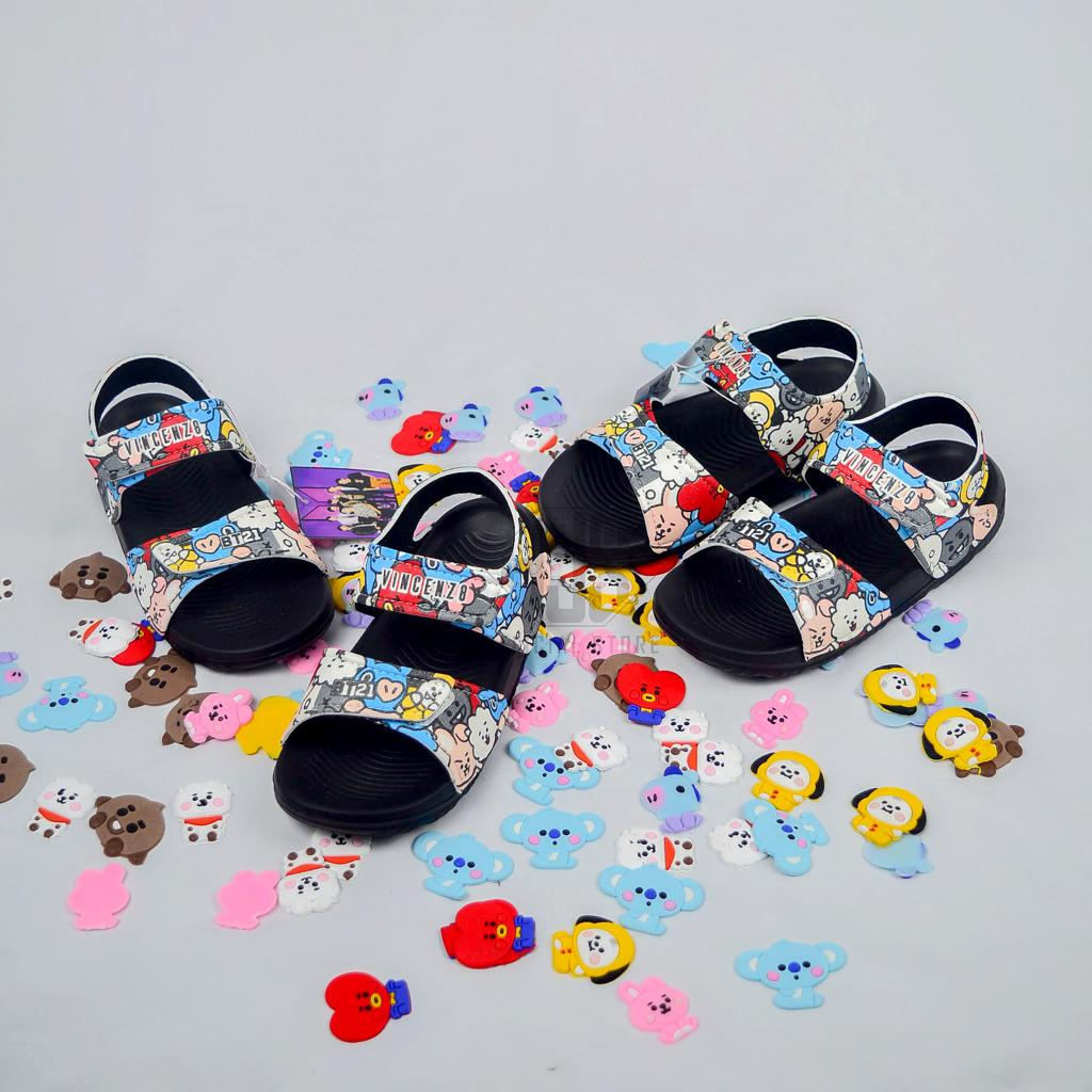 Sandal Anak Laki Laki Motif Karakter  BTS Sandal Gunung Anak Sendal Anak Terbaru Lucu  Sandal Anak Vincenz8